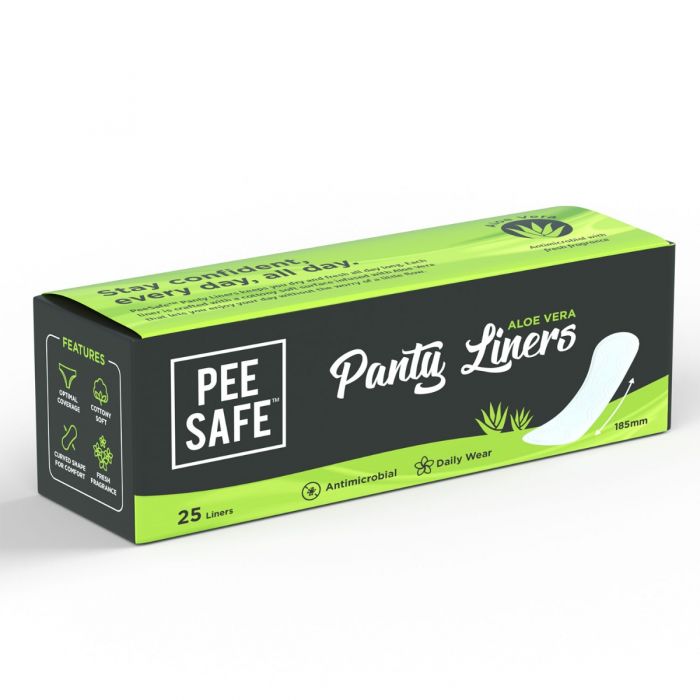 Pee Safe Aloe Vera Panty Liners, Pack of 25